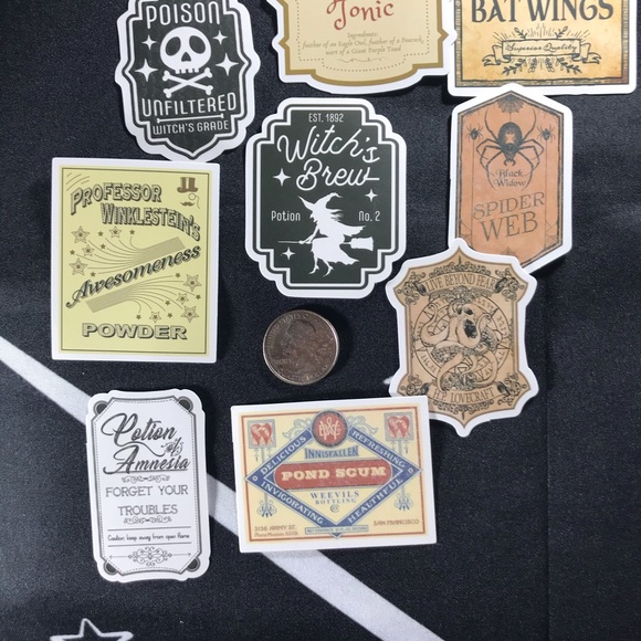 Live Beyond Fear Powder Witchy Sorceress Supreme Potion B0ttle Label Sticker - Picture 6 of 8